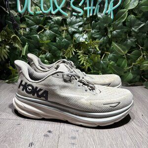 Hoka One One Clifton 9 1127895 HMBC Gray Running Shoes Sneakers Mens Size 12 D